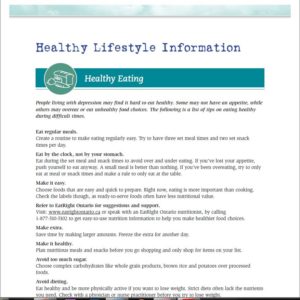 Healthy lifestyle information
