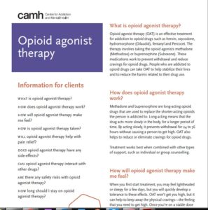 Opioid agonist therapy