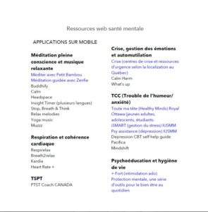Ressources web - Applications mobiles