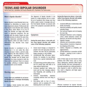Teens and bipolar disorder