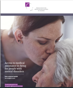 Access to medical assistance in dying for people with mental disorders